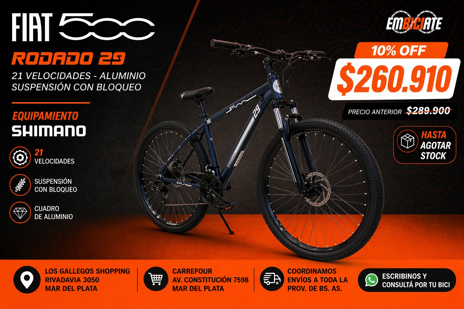 Bicicleta destacada